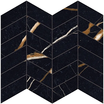 Provenza Unique Marble Mosaico Arrows Sahara Noir Silktech 30x30 / Провенца Унике Марбл Мосаико Агровс
 Сахара Нуар Силктех
 30x30 